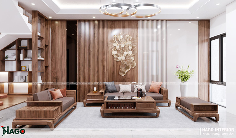 30+ Mẫu thiết kế nội thất phòng khách đẹp hiện đại nhất 2023