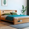 Giường ngủ cao cấp NL.GN13 được làm từ gỗ tự nhiên nhập khẩu