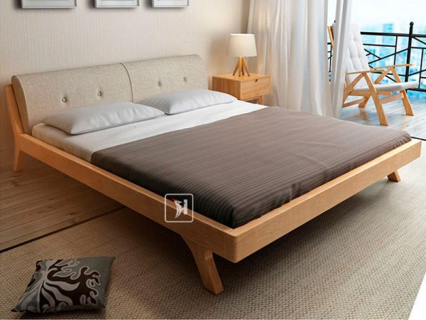 giường được tạo nên từ chất liệu gỗ tự nhiên cao cấp
