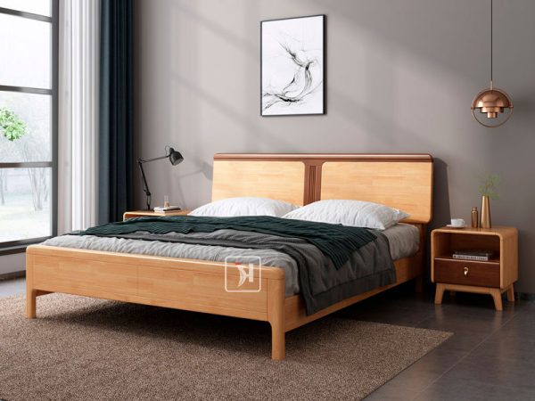 giường ngủ gỗ sồi đẹp chắc chắn