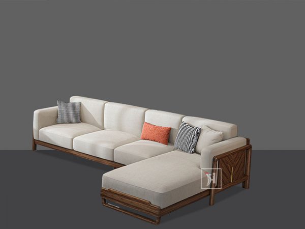 Sofa góc L đơn giản, hiện đại