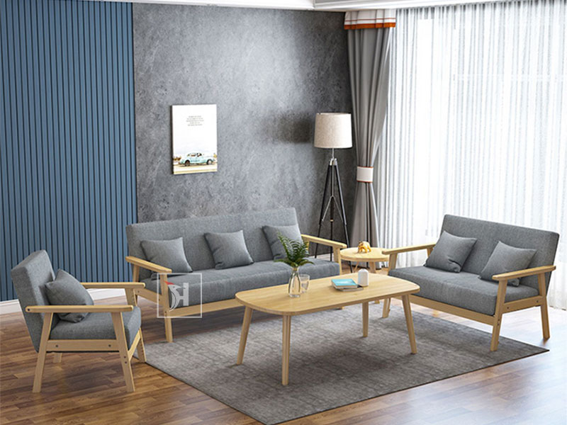 Sofa gỗ hàn quốc đơn giản thanh lịch