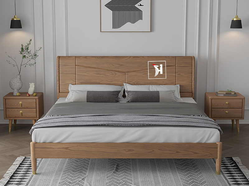 combo giường ngủ gỗ sồi NL.GK02