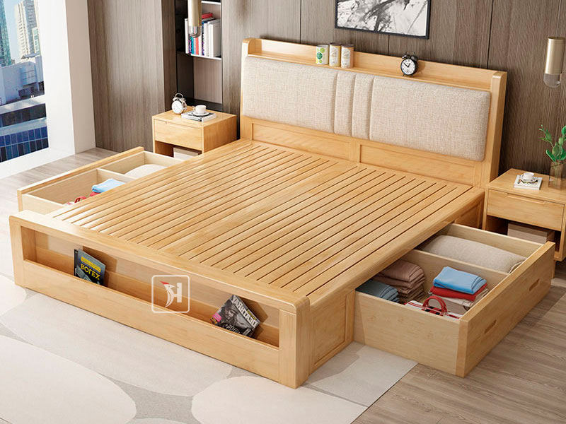 giường ngủ gỗ hiện đại