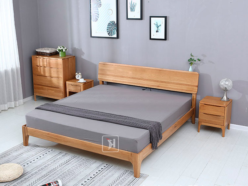 Giường ngủ mini gỗ sồi, đẹp