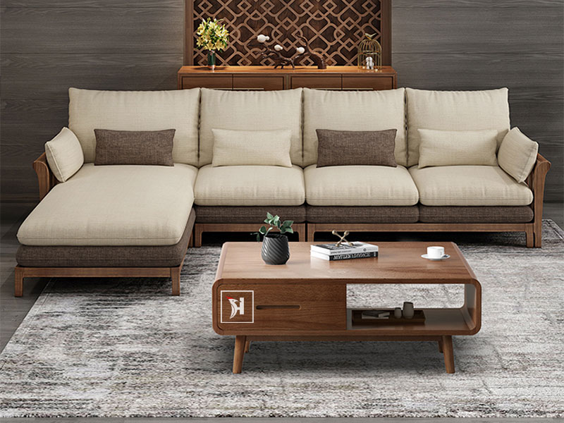 Bàn ghế Sofa gỗ hình chữ L