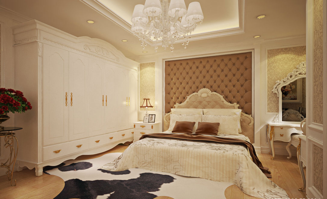 Thiết kế nội thất phòng ngủ Tân cổ điển 