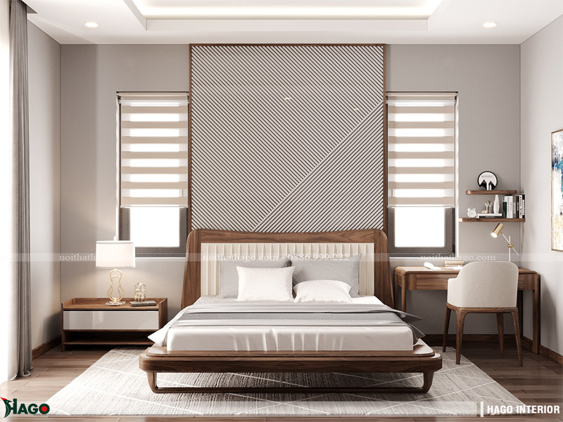 Lựa chọn màu sắc trung tính trong thiết kế phòng ngủ đẹp