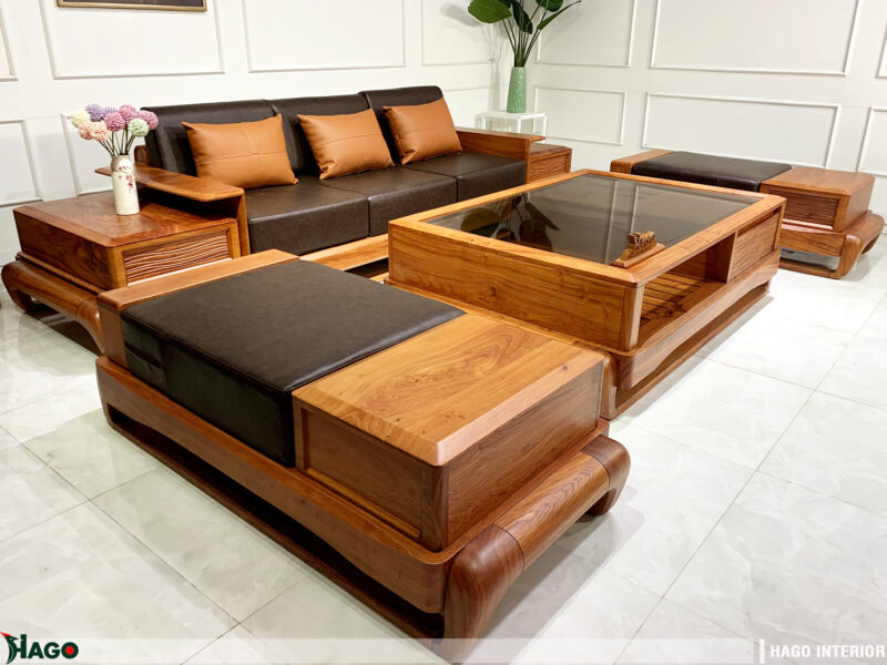 Xu hướng thiết kế sofa gỗ 